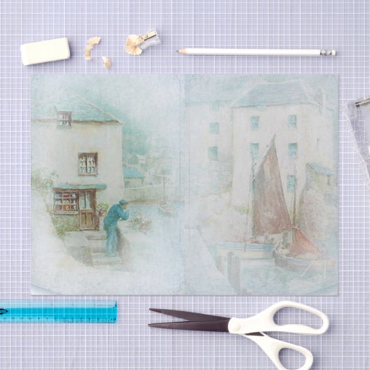 Design-Serie Nautic Harbour 5 Seidenpapier (Handwerk)