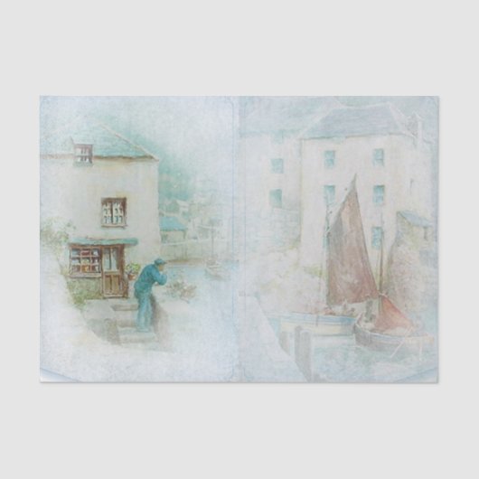 Design-Serie Nautic Harbour 5 Seidenpapier (Vorderseite)