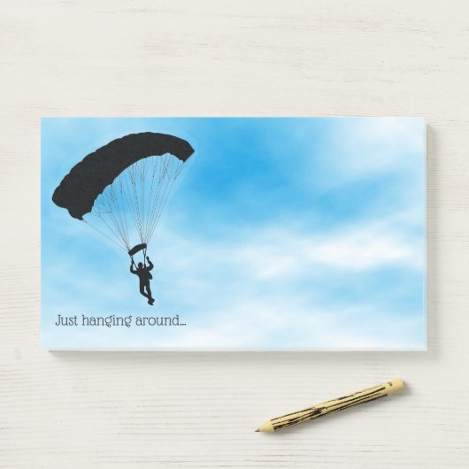 Design-Set für Fallschirmspringen Post-it Klebezettel (Auf Schreibtisch)