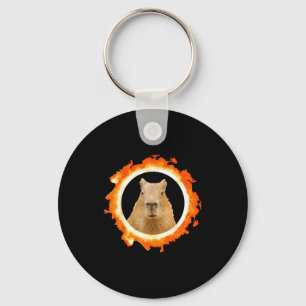 Design-Shirt Capybara Finsternis Meme Solar Tier Schlüsselanhänger