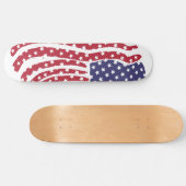 Design-Skateboard-Deck für Red White Blue Flag Skateboard (Horizontal)