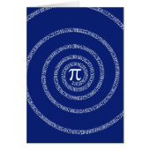 Design Spirale für Pi auf Navy Blue (Vorne)