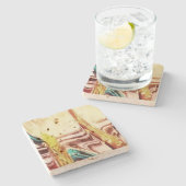 Design-Stil aus Stein-Untersetzer Steinuntersetzer (Seitenansicht)