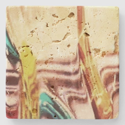 Design-Stil aus Stein-Untersetzer Steinuntersetzer (Vorderseite)