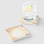 Design-Stil aus Stein-Untersetzer Steinuntersetzer (Seitenansicht)