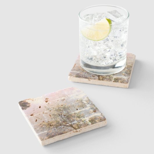 Design-Stil aus Stein-Untersetzer Steinuntersetzer (Seitenansicht)