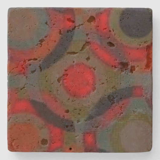 Design-Stil aus Stein-Untersetzer Steinuntersetzer (Vorderseite)