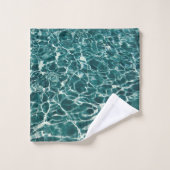 Design Stil der Sommerästhetik Badhandtuch Set (Waschlappen)