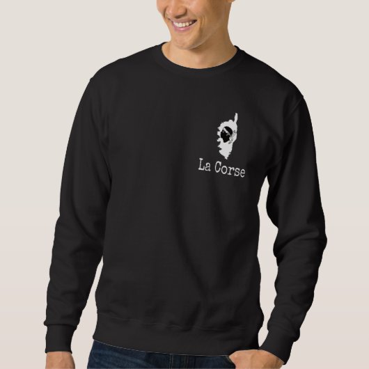 Design symbol of the flag and map of Corsica Sweatshirt (Vorderseite)