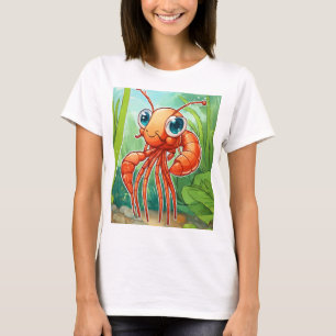 "Design-T - Shirt für Minimalistische Cartoon-Kreb