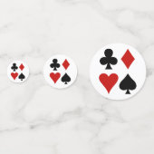 Design-Table-Confetti für Anzug von Karten Konfetti (Rückseiten)