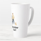 Design Tall Latte Tasse, Bester Vater jemals!! Milchtasse (Rechte Ecke)