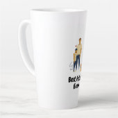 Design Tall Latte Tasse, Bester Vater jemals!! Milchtasse (Linke Ecke)