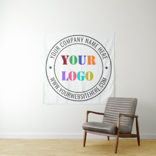 Design-Tapisserie für kundenspezifische Firmenlogo Wandteppich