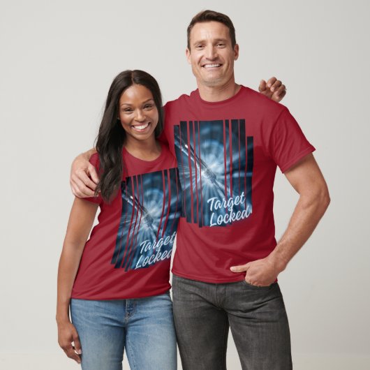 Design Target Locked Blue Power and Focus T-Shirt (Unisex)