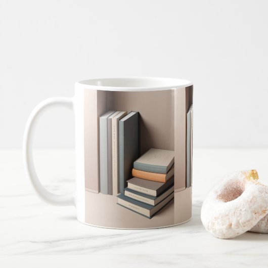 Design-Tasse für 3D-Sleek-Bücher Kaffeetasse (Mit Donut)