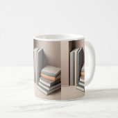 Design-Tasse für 3D-Sleek-Bücher Kaffeetasse (VorderseiteRechts)