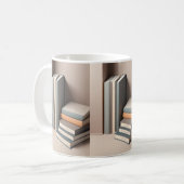 Design-Tasse für 3D-Sleek-Bücher Kaffeetasse (Vorderseite Links)
