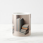 Design-Tasse für 3D-Sleek-Bücher Kaffeetasse (Mittel)