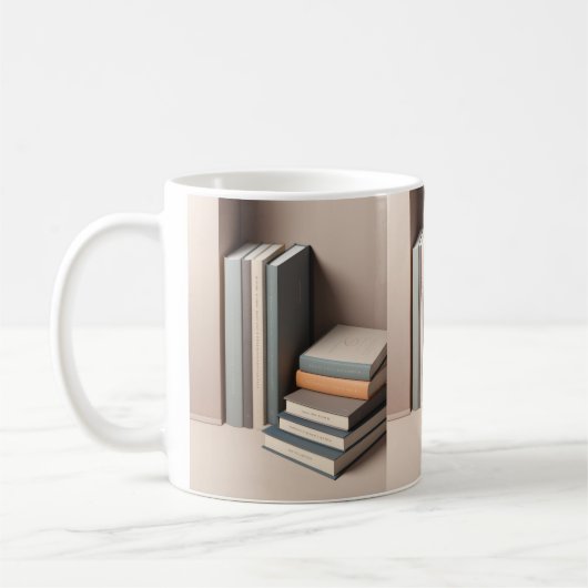 Design-Tasse für 3D-Sleek-Bücher Kaffeetasse (Links)