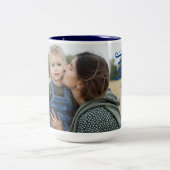 Design-Tasse für Kaffee und Tee Zweifarbige Tasse (Mittel)