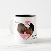 Design-Tasse für Puzzle-Heart Zweifarbige Tasse (Vorderseite Links)