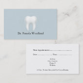 Design-Terminkarte für Zahnarztzeichen Terminkarte (Vorne/Hinten)