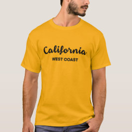 Design-Text der kalifornischen Westküste T-Shirt