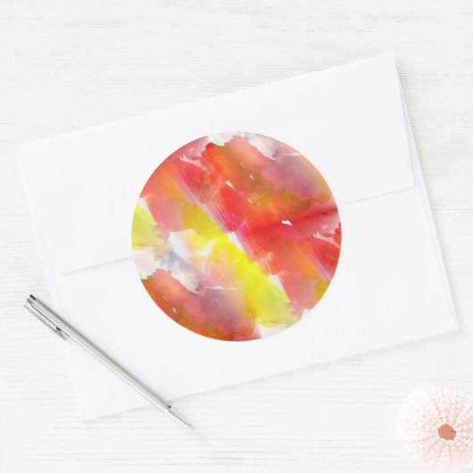 Design-Textur, Aquarellhintergrund Runder Aufkleber (Umschlag)