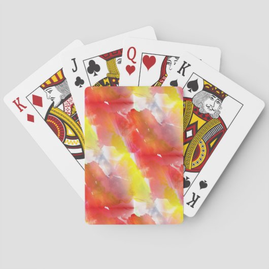 Design-Textur, Aquarellhintergrund Spielkarten (Rückseite)