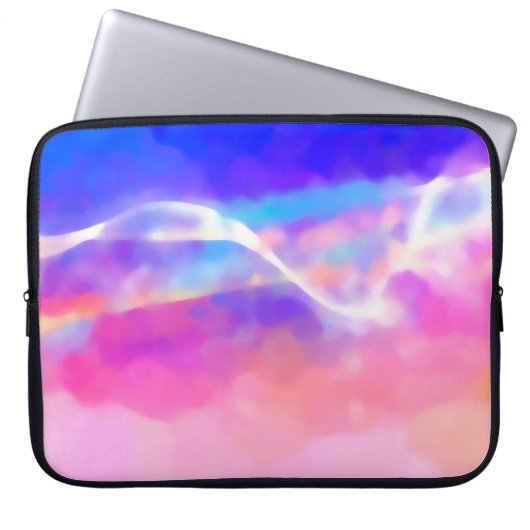 Design Textur digitale Kunst Hintergrund abstrakt  Laptopschutzhülle (Vorderseite)