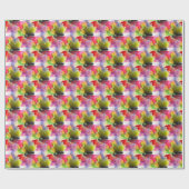 Design-Textur rot, gelb, Aquarell Geschenkpapier (Flach)