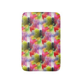 Design-Textur rot, gelbe Wasserfarbe Badematte (Vorderseite Vertikal)