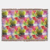 Design-Textur rot, gelbe Wasserfarbe Decke (Vorderseite)