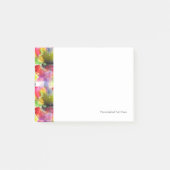 Design-Textur rot, gelbe Wasserfarbe Post-it Klebezettel (Vorderseite)