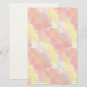 Design Textur Wasserfarbe Hintergrund Briefpapier (Vorne/Hinten)