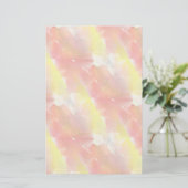 Design Textur Wasserfarbe Hintergrund Briefpapier (Stehend Vorderseite)