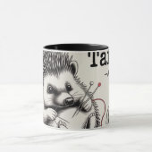 Design: "The Hedgehog - Nature's Tailor" Tasse (Zentrum)