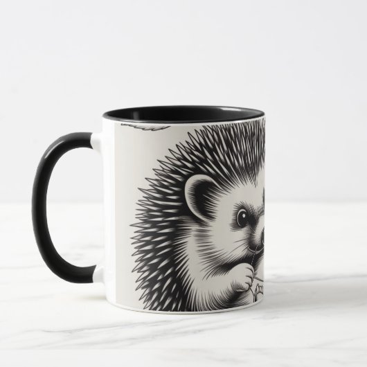 Design: "The Hedgehog - Nature's Tailor" Tasse (Links)
