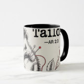 Design: "The Hedgehog - Nature's Tailor" Tasse (VorderseiteRechts)