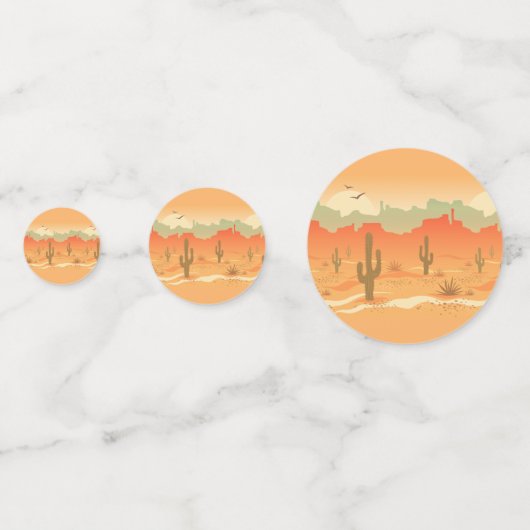 Design-Tischkonfetti für die Wüstenlandschaft Konfetti (Rückseiten)