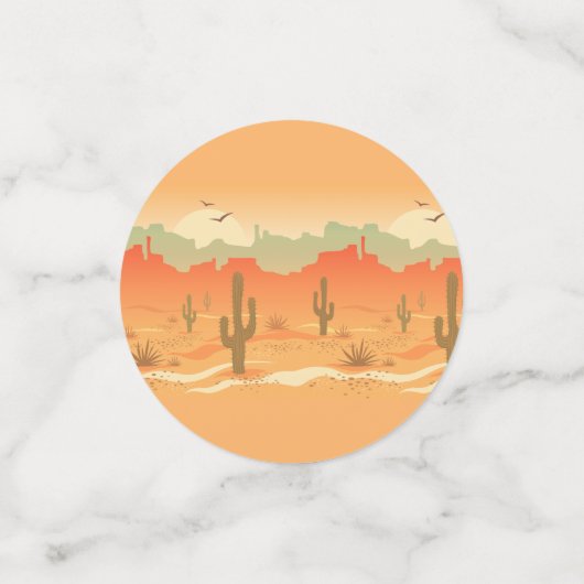 Design-Tischkonfetti für die Wüstenlandschaft Konfetti (Klein Vorderseite)