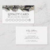 Design-Treuekarte für schwarze Flüssigkeiten Visitenkarte (Vorne/Hinten)