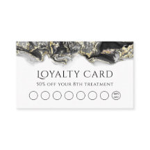 Design-Treuekarte für schwarze Flüssigkeiten