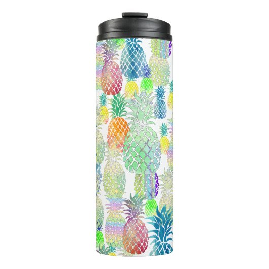 Design tropischer Ananas Thermosbecher (Vorderseite)