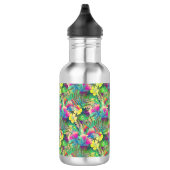 Design tropischer Blume Edelstahlflasche (Rechts)