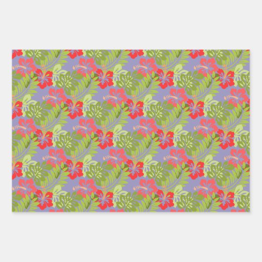 Design tropischer Blume Geschenkpapier Set (Vorderseite 3)