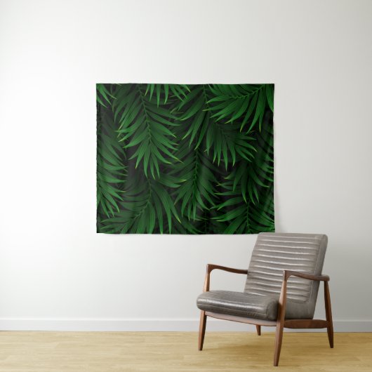 Design tropischer Palm-Blätter Wandteppich (Beispiel (Horizontal))