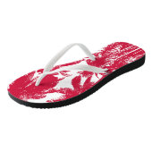 Design tropischer Palmen Badesandalen (Schrägansicht)