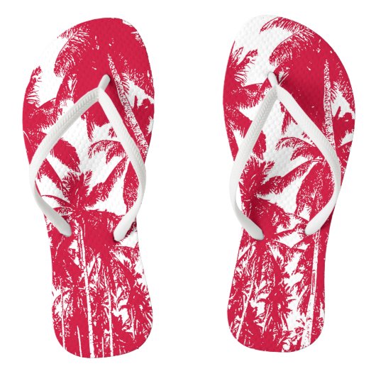 Design tropischer Palmen Badesandalen (Fußbett)